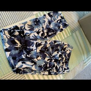 Chico’s navy print jeans